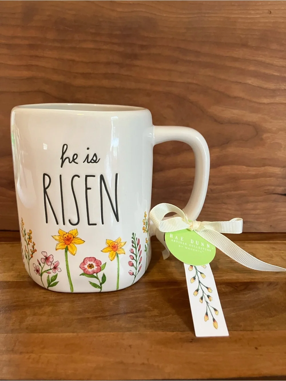 Rae Dunn. “He is RISEN” Mug